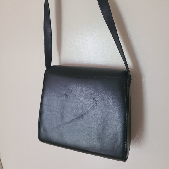 Black Leather Crossbody Bag - Picture 5 of 5